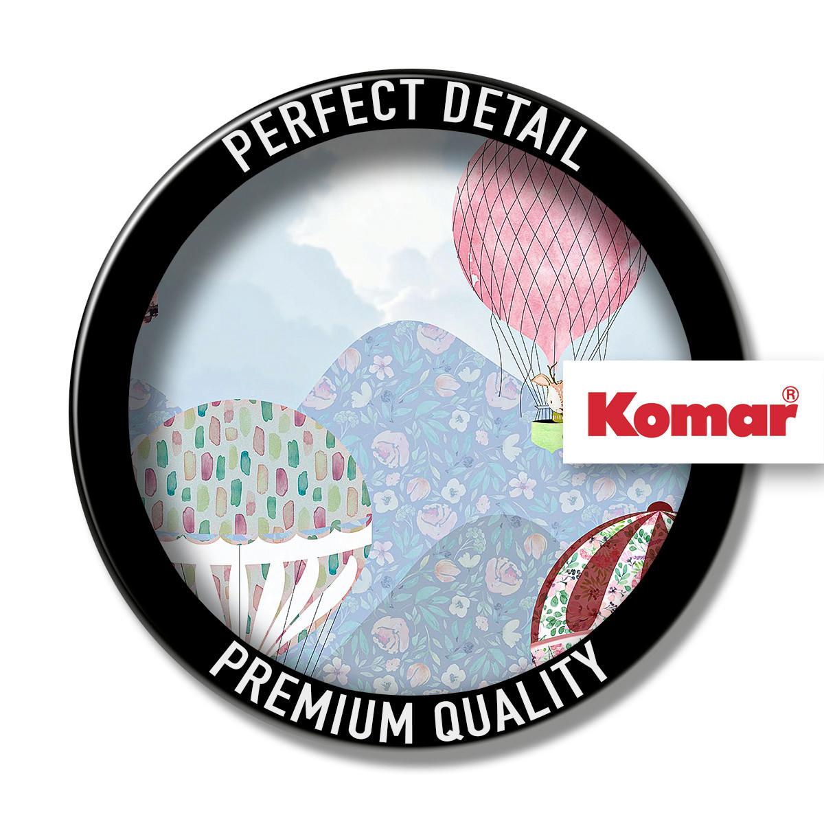 Vliestapete Happy Balloon Panel - Multicolor, Basics (100/250cm) - Komar