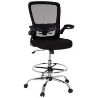 Bürostuhl Vendo Work Schwarz Bis 110 Kg - Silberfarben/Schwarz, Basics, Kunststoff/Textil (60/107/58cm) - MID.YOU