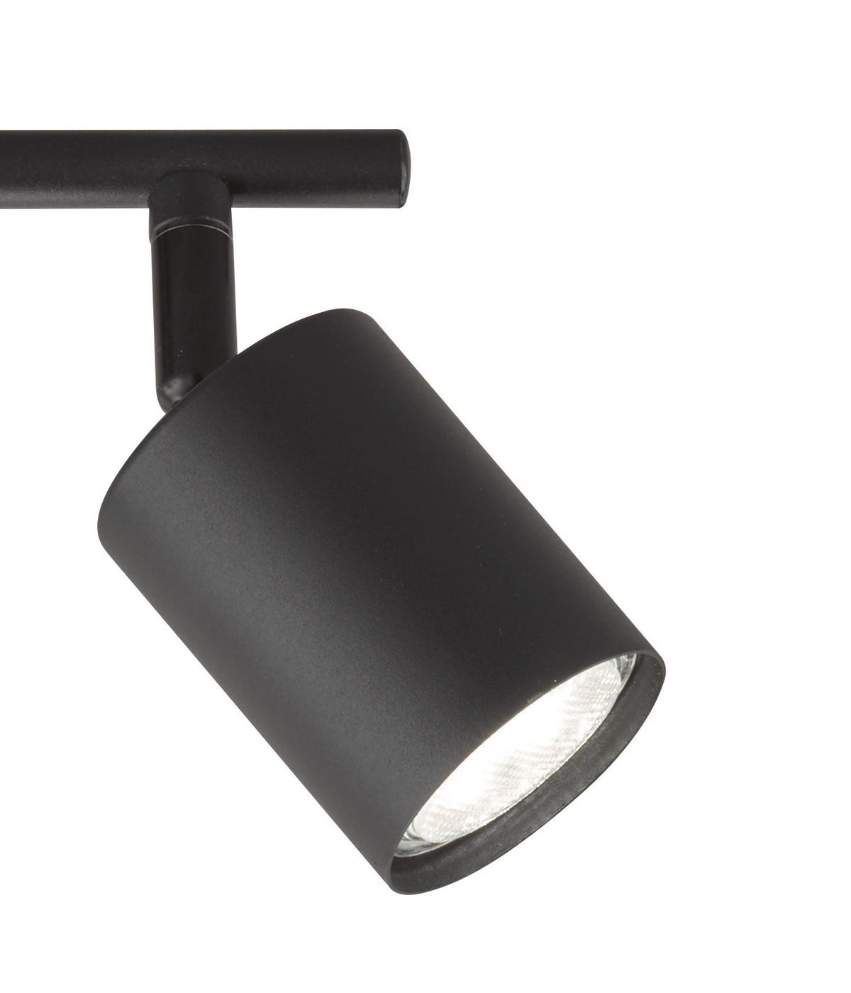 Led-deckenleuchte Vano L: 30 Cm, Drehbar, 3-Flammig - Schwarz, Basics, Metall (42/8/12cm) - Fischer & Honsel