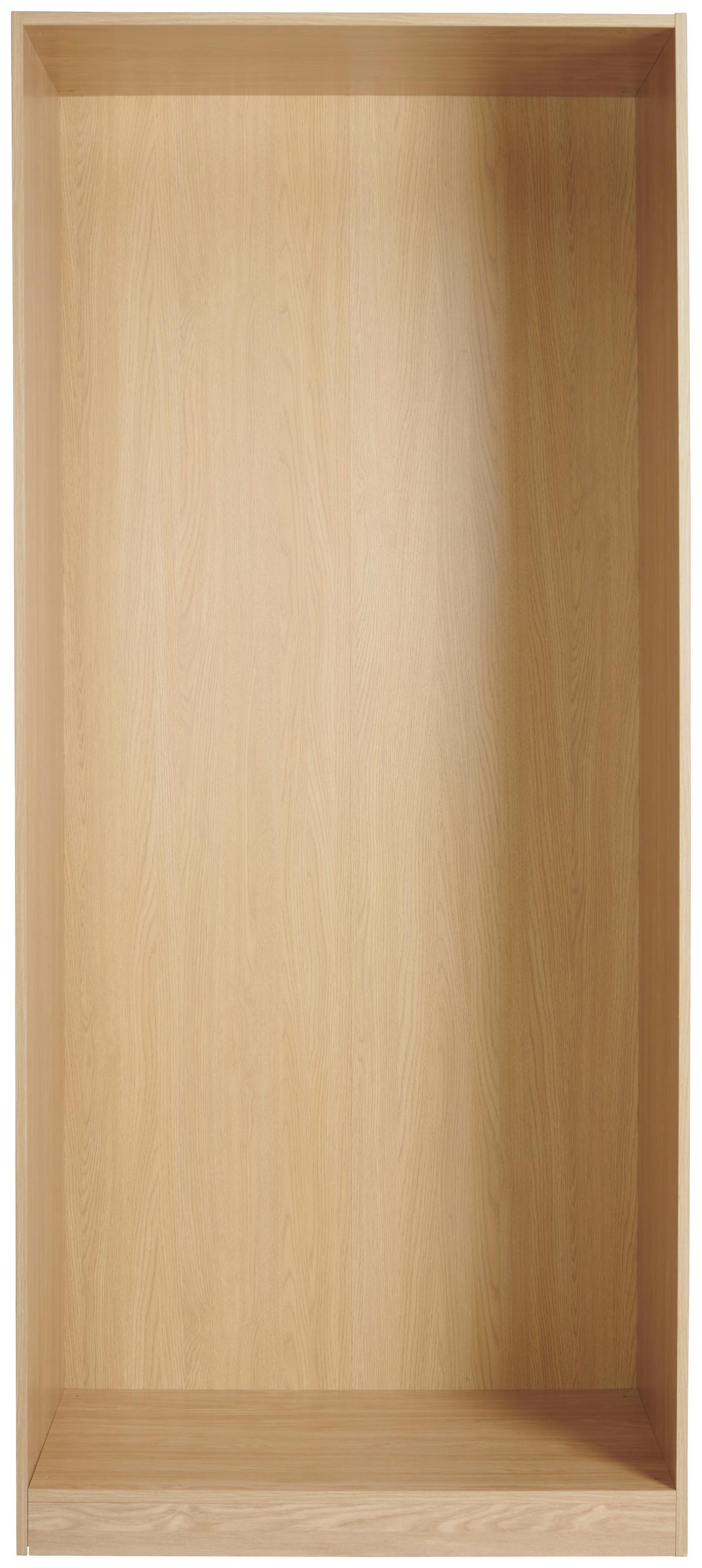 Kleiderschrankkorpus Unit B: 91,1 Cm Normalhöhe Eichefarbe - Eichefarben, MODERN, Holzwerkstoff (91,1/210/56,6cm) - Ondega