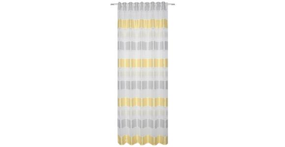 Fertigvorhang Kristina - Gelb, MODERN, Textil (140/245cm) - Luca Bessoni