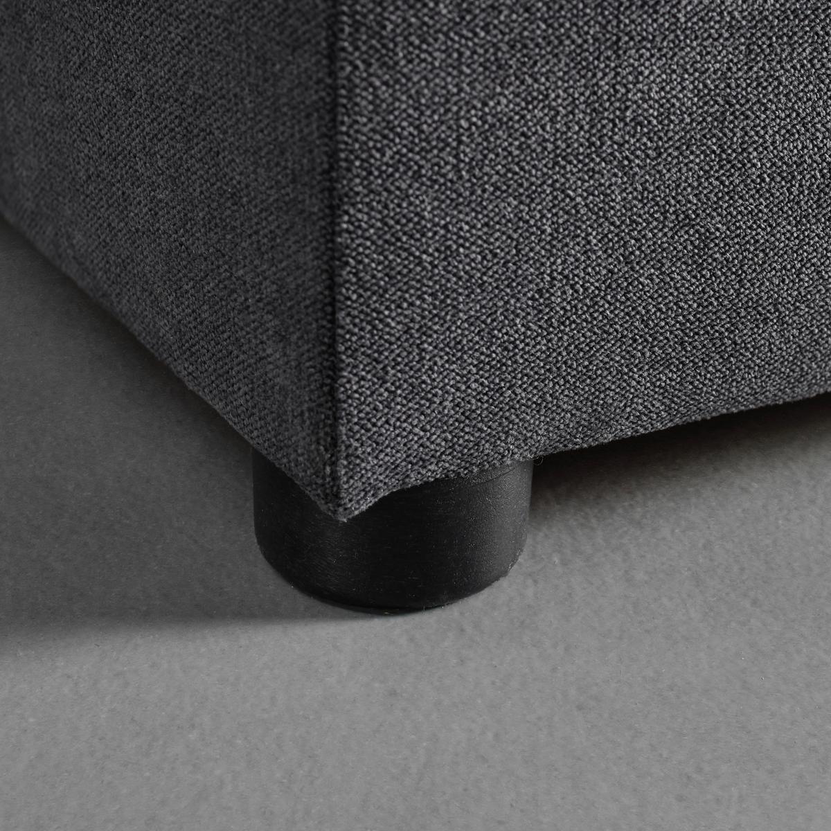 Postel Boxspring s topperem Maja, 180x200 - šedá/černá, Moderní, dřevo/textil (180/200cm) - Bessagi Home