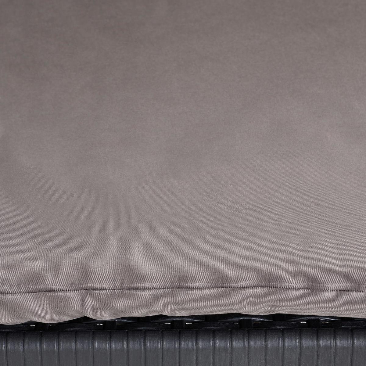 Gartengarnitur Jungle - Anthrazit/Hellgrau, Basics, Kunststoff