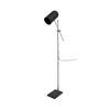 Stehlmape Celeste Schwarz/ Silberfarben mit Flexarm - Silberfarben/Schwarz, Trend, Kunststoff/Stein (58/138/18cm) - Kayoom