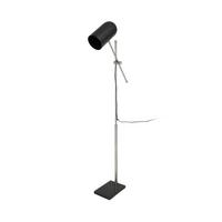Stehlmape Celeste Schwarz/ Silberfarben mit Flexarm - Silberfarben/Schwarz, Trend, Kunststoff/Stein (58/138/18cm) - Kayoom