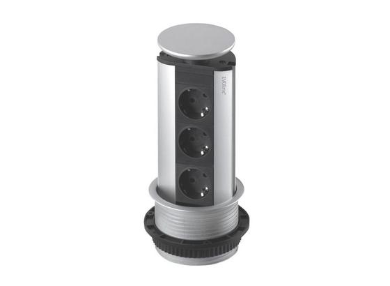 Zástrčka Rozbočovacia Evoline Port - farby striebra, kov (91/59/43cm) Zástrčka Rozbočovacia Evoline Port - farby striebra, kov (91/59/43cm)