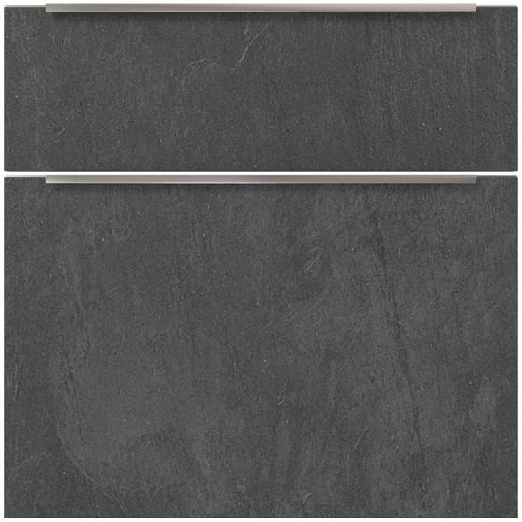 Badmöbel-set 4-tlg. Ston B: Ca. 240 Cm Grau/schwarz - Schwarz/Grau, Holzwerkstoff (240cm) - Vertico