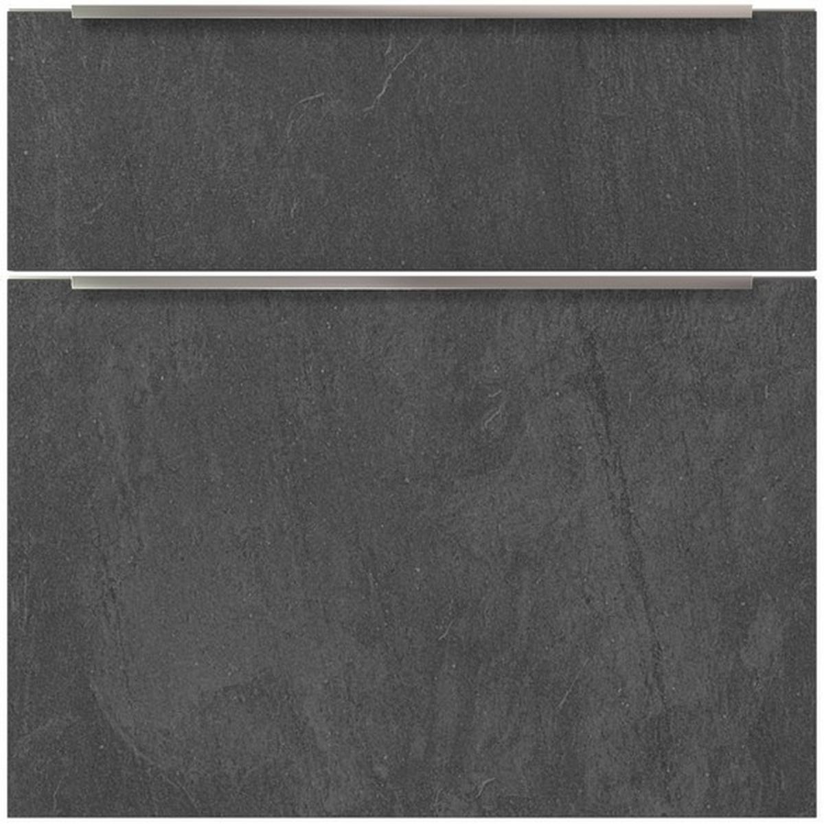 Badmöbel-set 4-tlg. Ston B: Ca. 240 Cm Grau/schwarz - Schwarz/Grau, Holzwerkstoff (240cm) - Vertico