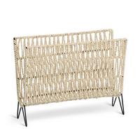 Zeitungsständer Naturfarben Schwarz B: 38 cm - Naturfarben, Basics, Textil/Metall (38/30/15cm) - Zeller Present
