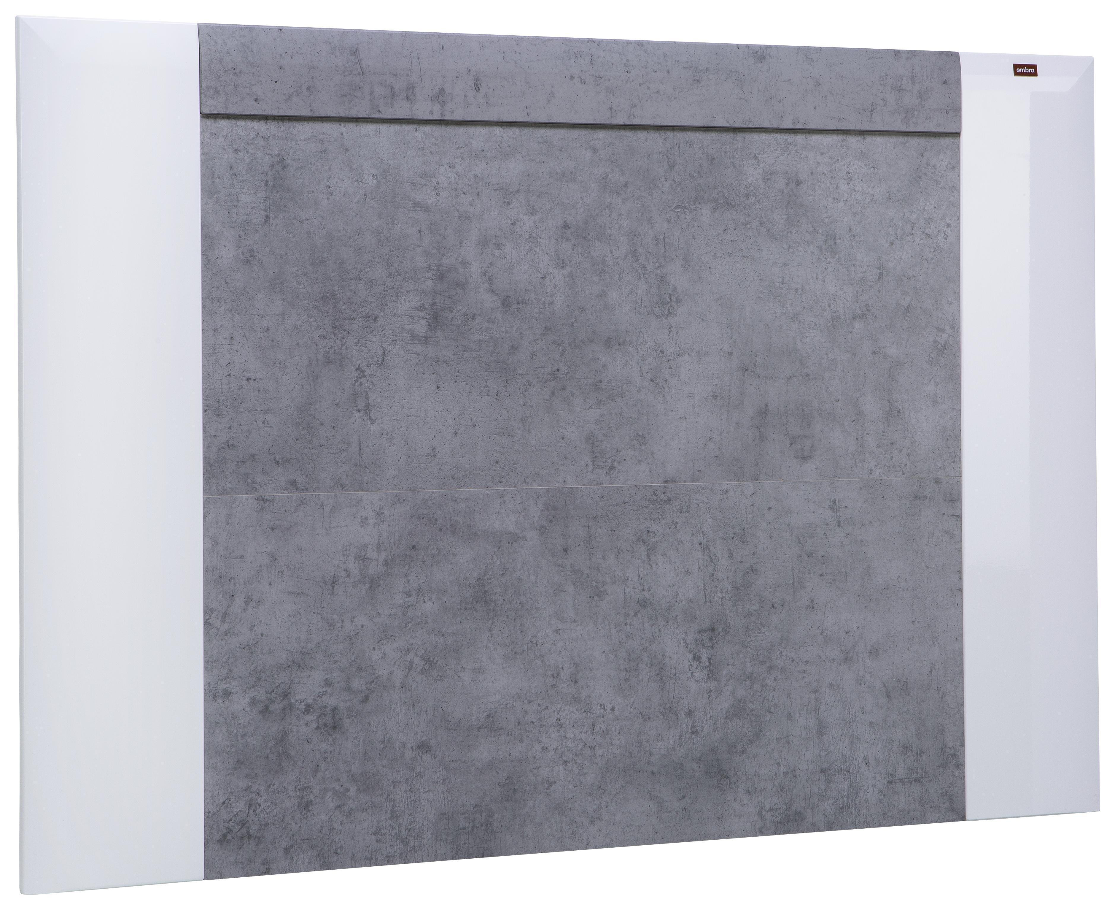 TV-Aufsatz Toronto - Hellgrau/Weiß, MODERN, Holzwerkstoff (140/93/4,4cm) - Ombra