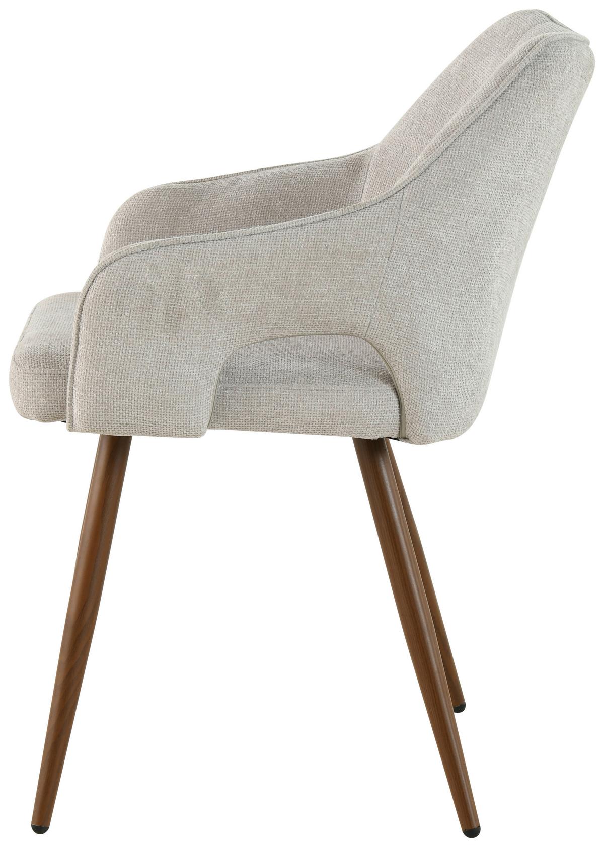 ŽIDLE S PODRUČKAMI JAMIE - světle hnědá/barvy vlašských ořechů, Lifestyle, kov/dřevo (55/80/60cm) - MID.YOU