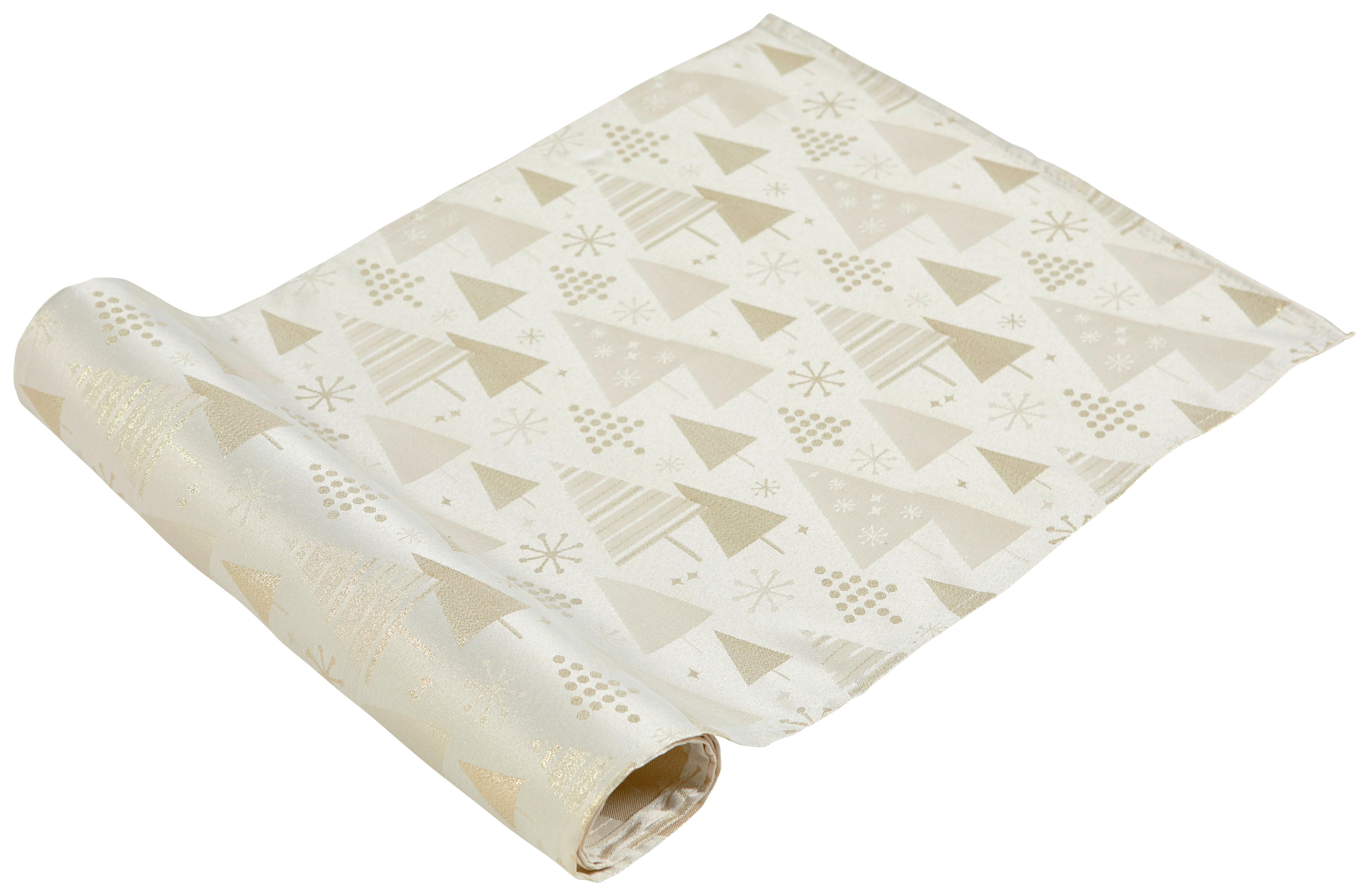 Tischläufer Esther - Beige, KONVENTIONELL, Textil (40/140cm) - Ondega