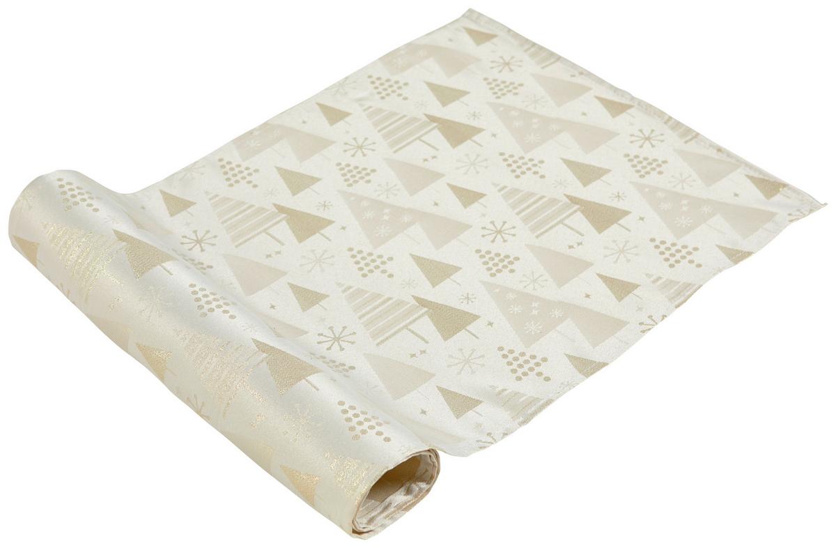 Tischläufer Esther - Beige, KONVENTIONELL, Textil (40/140cm) - Ondega