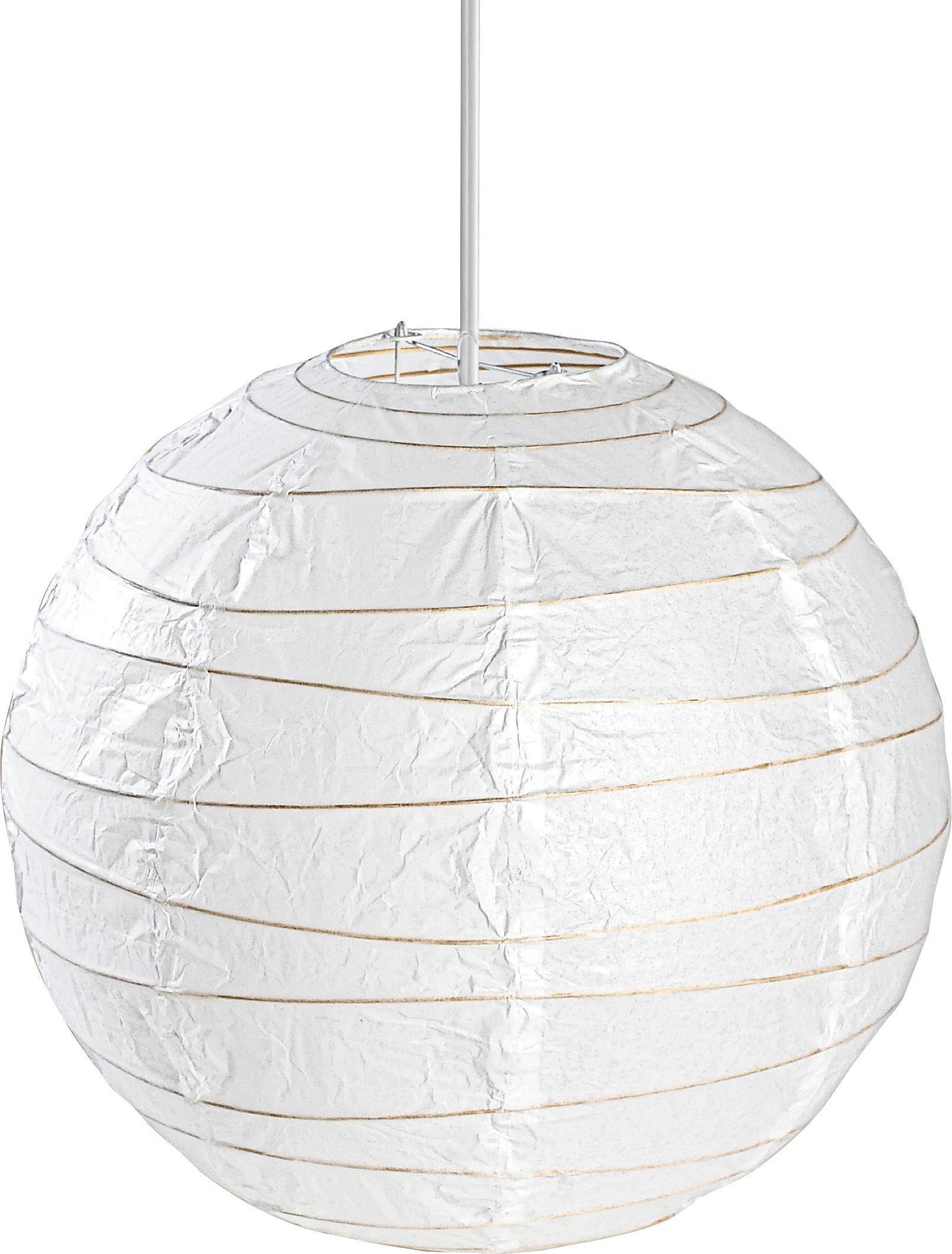 Lámpaernyő Mia - Fehér, konvencionális, Papír (40cm) - Ombra