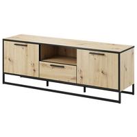 Tv-element Brooklyn 150 Cm Eiche Dekor/anthrazit - Eichefarben/Anthrazit, Basics, Holzwerkstoff (150/53/39cm) - P & B