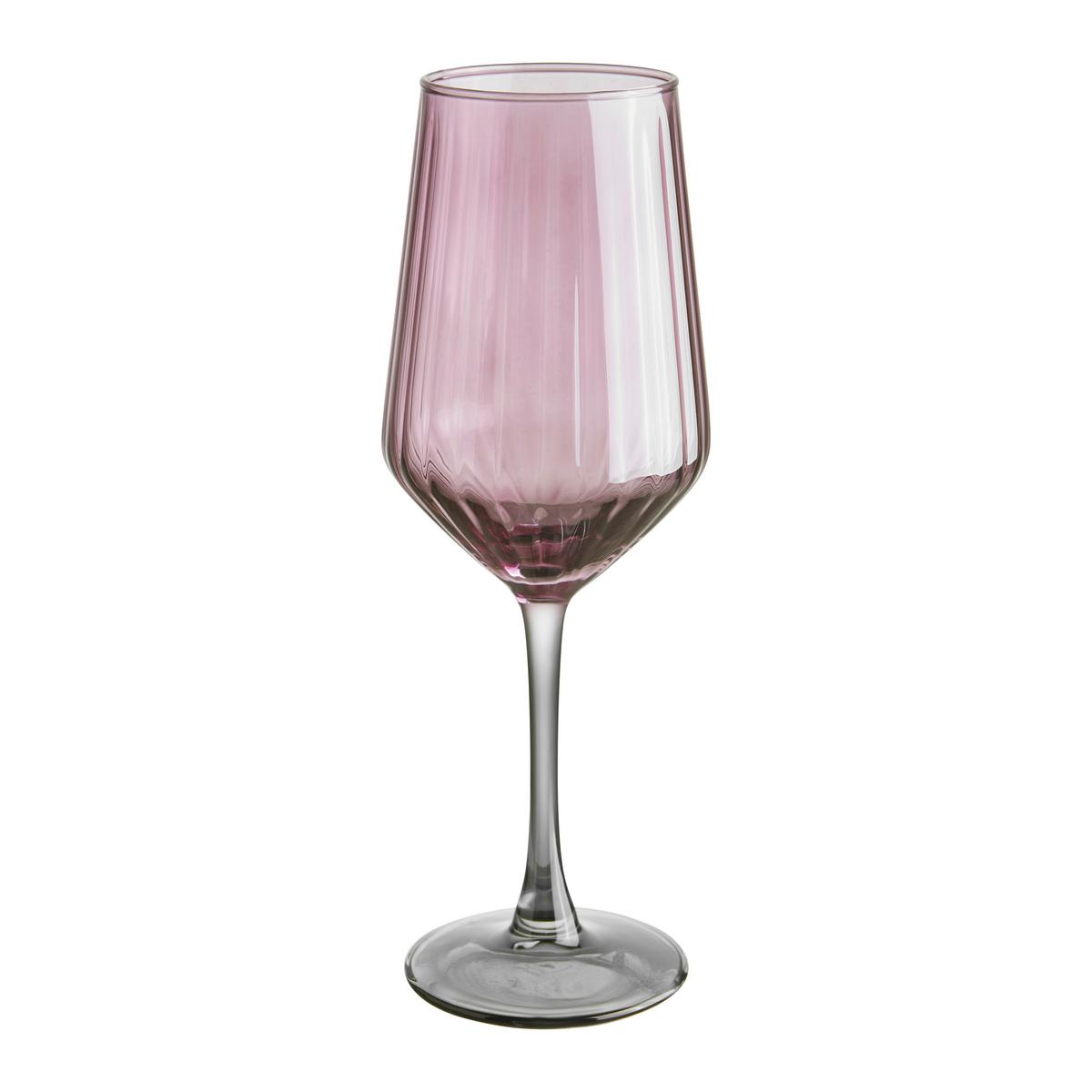 Pohár na víno 380 ml - lila/modrosivá, Modern, sklo (6,2/23,2cm) - Mömax