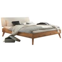 Bett Pesaro Mit Gepolstertem Kopfteil 160x200 - Wildeiche/Eichefarben, Design, Holz/Textil (160/200cm) - Hasena