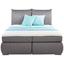 Postel Boxspring Roma - šedá, Konvenční, textil (180/200cm)