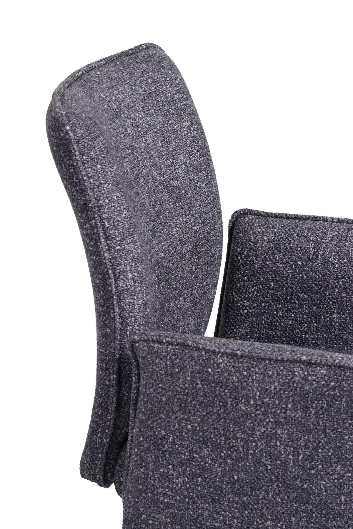 Négylábú Szék Ellen Ii Giga-S - fekete/antracit, Modern, textil/fém (49/90/60cm)