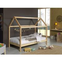 Hausbett Dallas 90x200 Cm Kiefer Natur Echtholz - Kieferfarben, MODERN, Holz (90/200cm) - MID.YOU