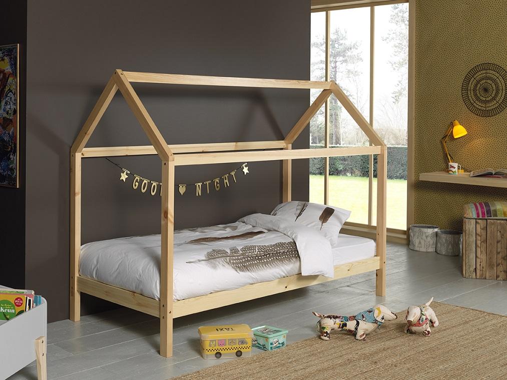 Hausbett Dallas 90x200 cm Kiefer Natur Echtholz