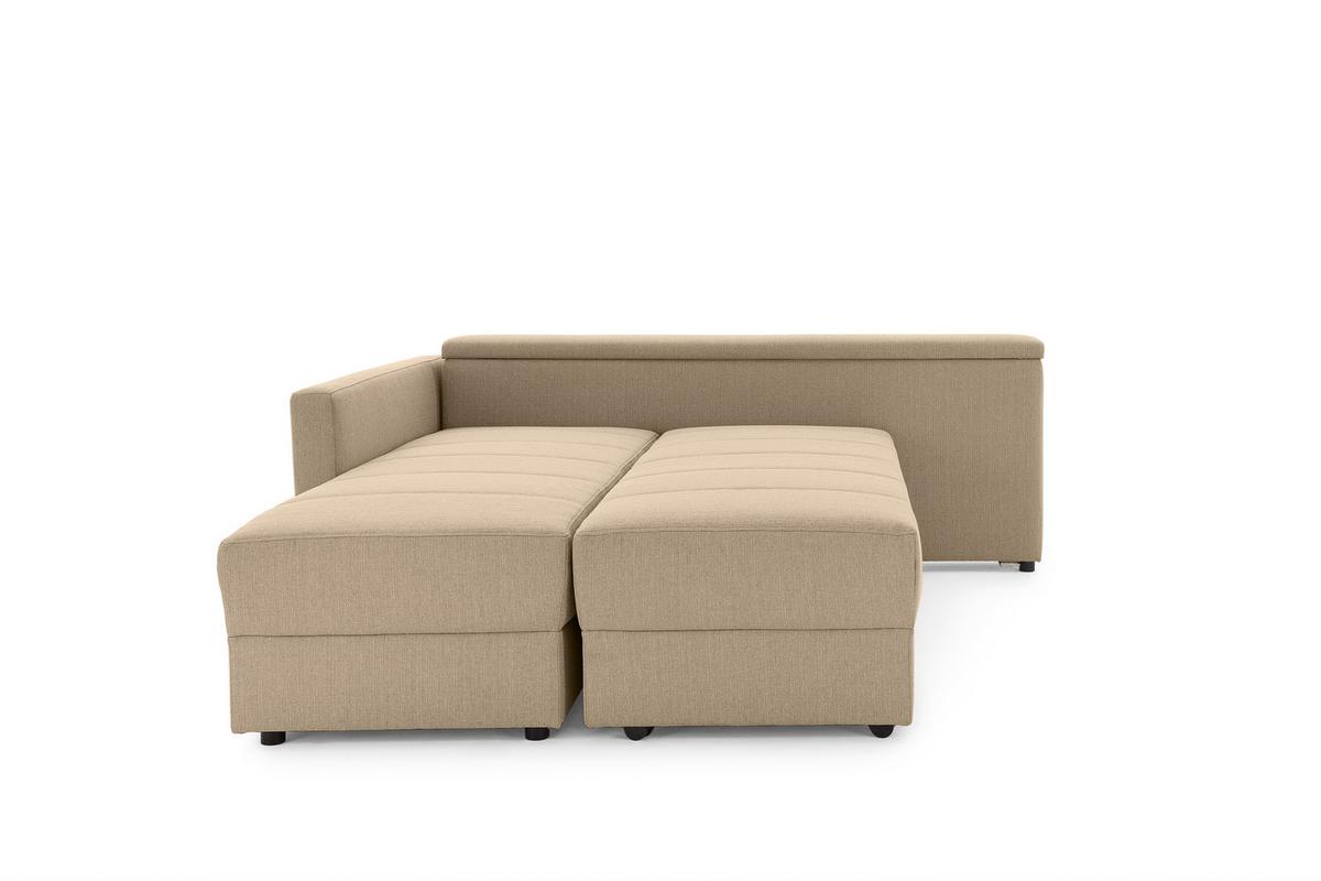 Ecksofa Looks IIi - Beige/Schwarz, Design, Textil (287/229cm) - LOOKS by W.Joop