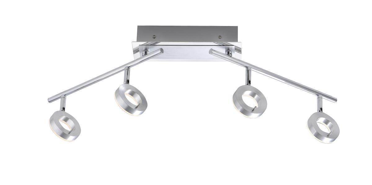 LED-Deckenleuchte 6786-96 Sileda - Alufarben, Design, Glas/Metall (94/21/19cm) - Paul Neuhaus