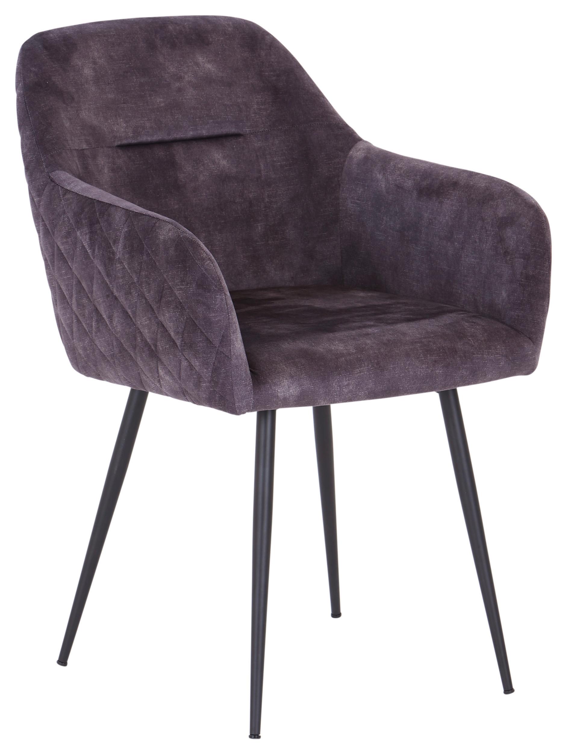 Armlehnstuhl Koblenz S Anthrazit Gepolstert