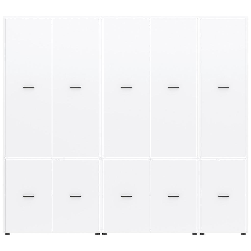 Kleiderschrank Kivo Weiß, B: 225 cm
