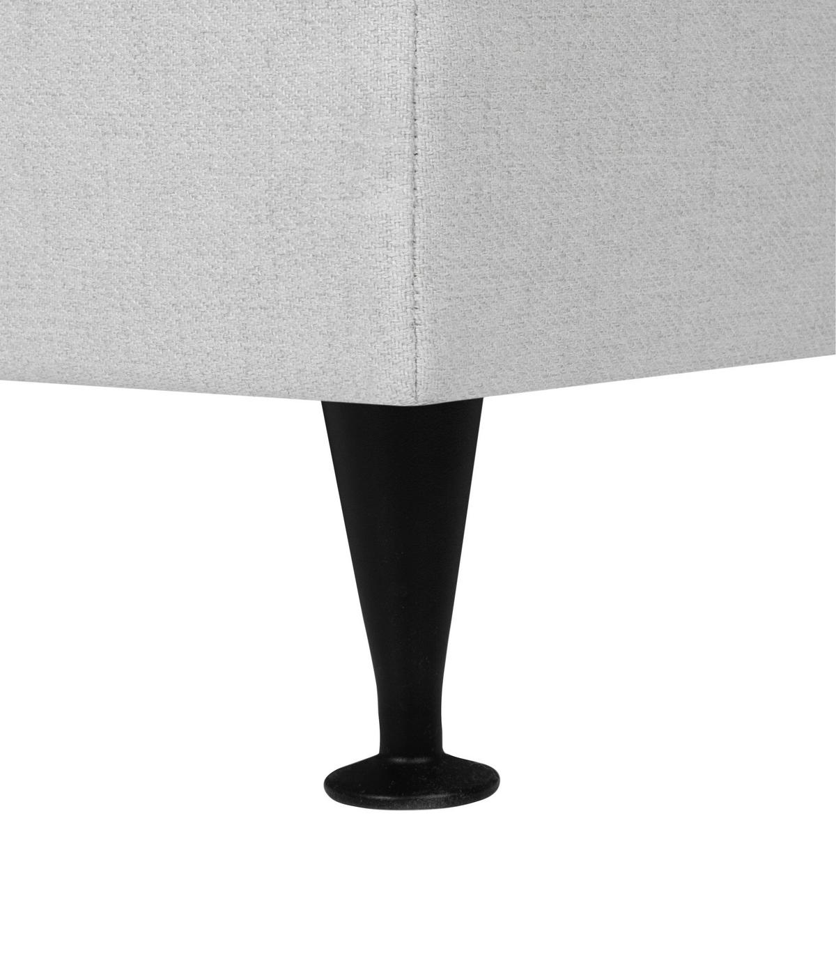 Boxspringbett Wels 140x200 cm D.grau inkl. Topper - Dunkelgrau/Schwarz, MODERN, Textil (140/200cm) - MID.YOU