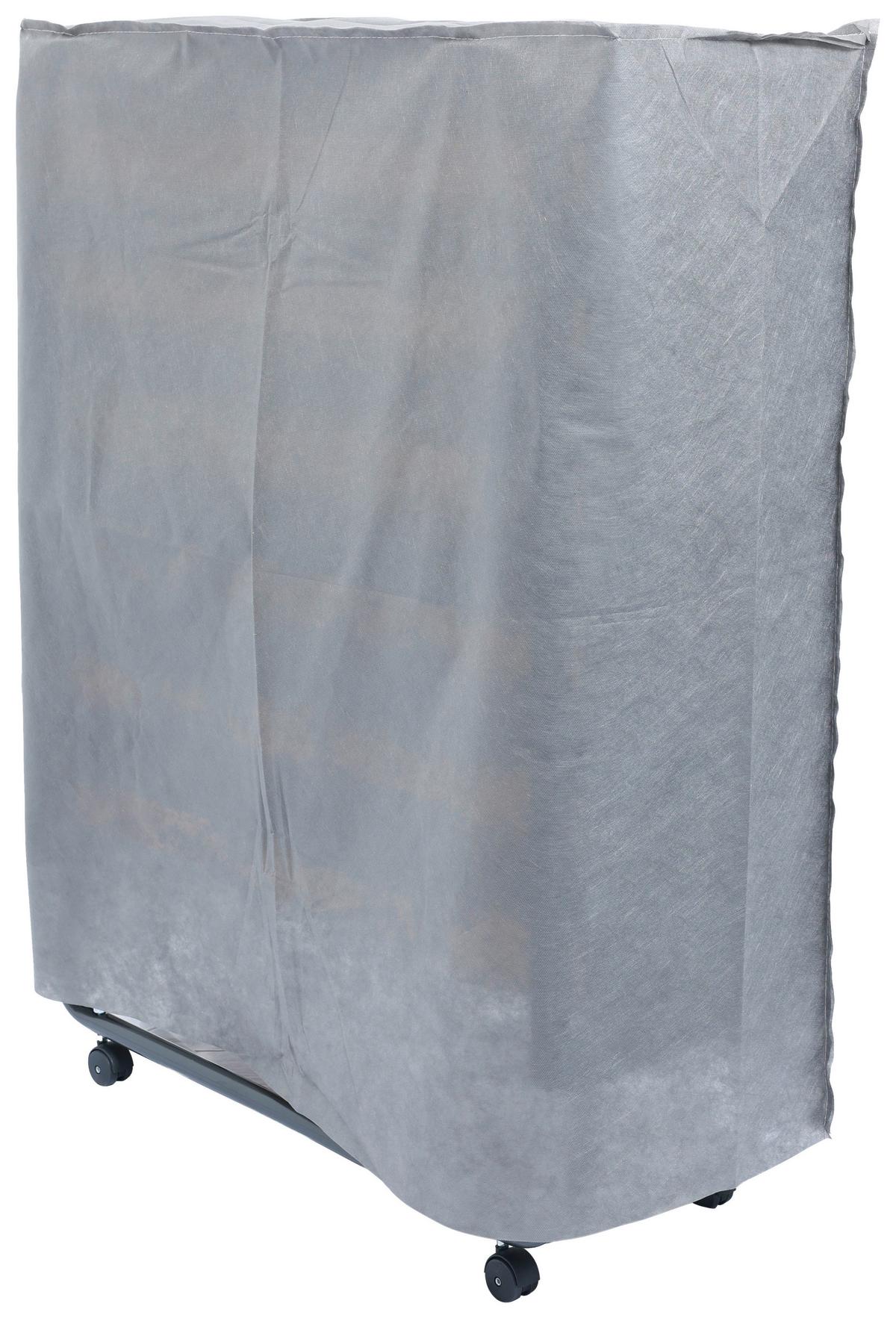 Klappbett mit Matratze + Rollen 80x190cm Luxor Alufarb. - Anthrazit, MODERN, Metall (80/40/190cm)