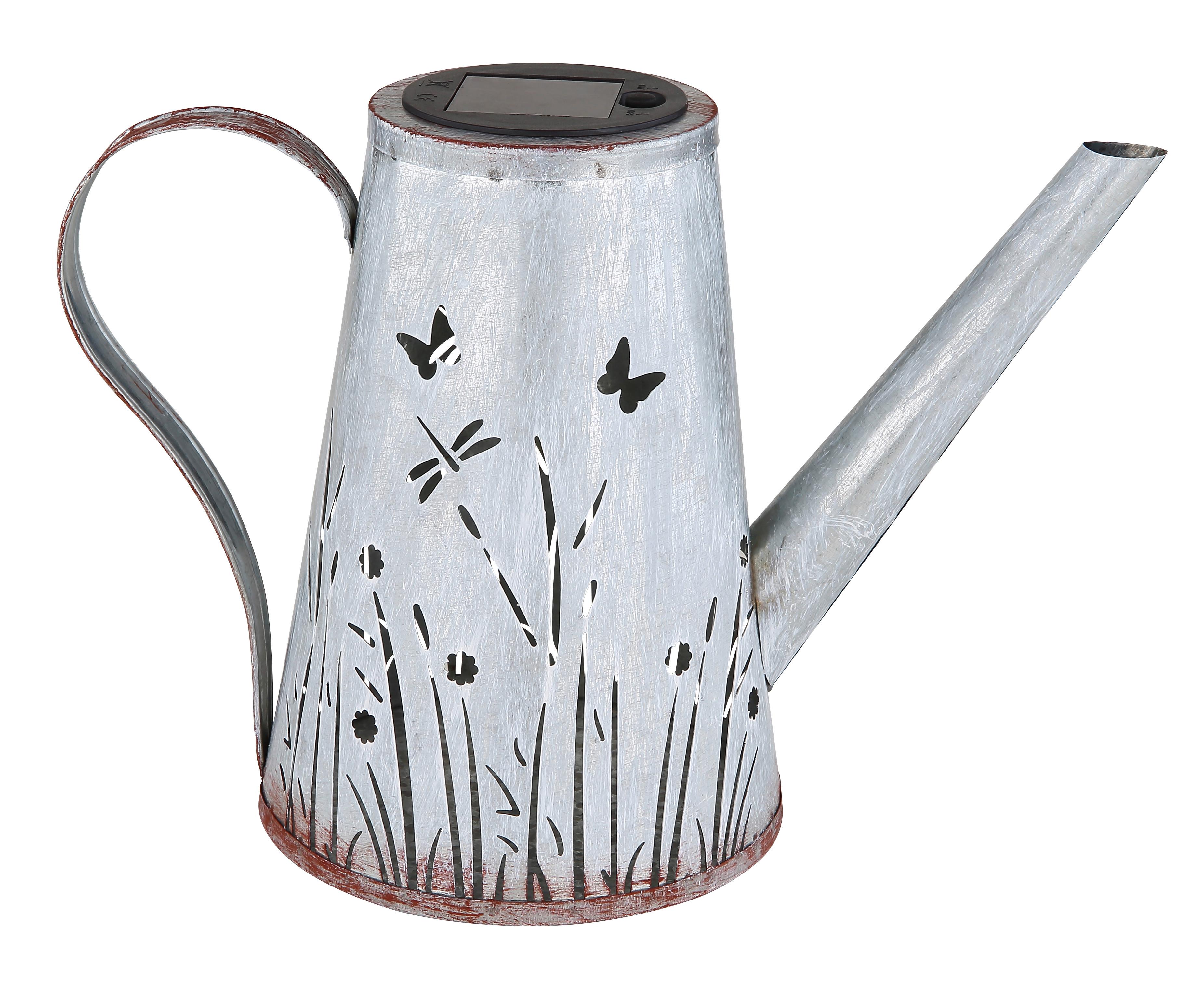 Solarleuchte 336524 - Blau/Rostfarben, Basics, Kunststoff/Metall (27/14/19cm) - Globo