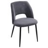 Stolička Zoe sivá - čierna/sivá, Lifestyle, kov/textil (51/82/57cm) - Mömax