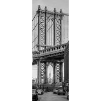 Vliestapete Brooklyn View - Schwarz/Weiß, Basics (100/280cm) - Komar
