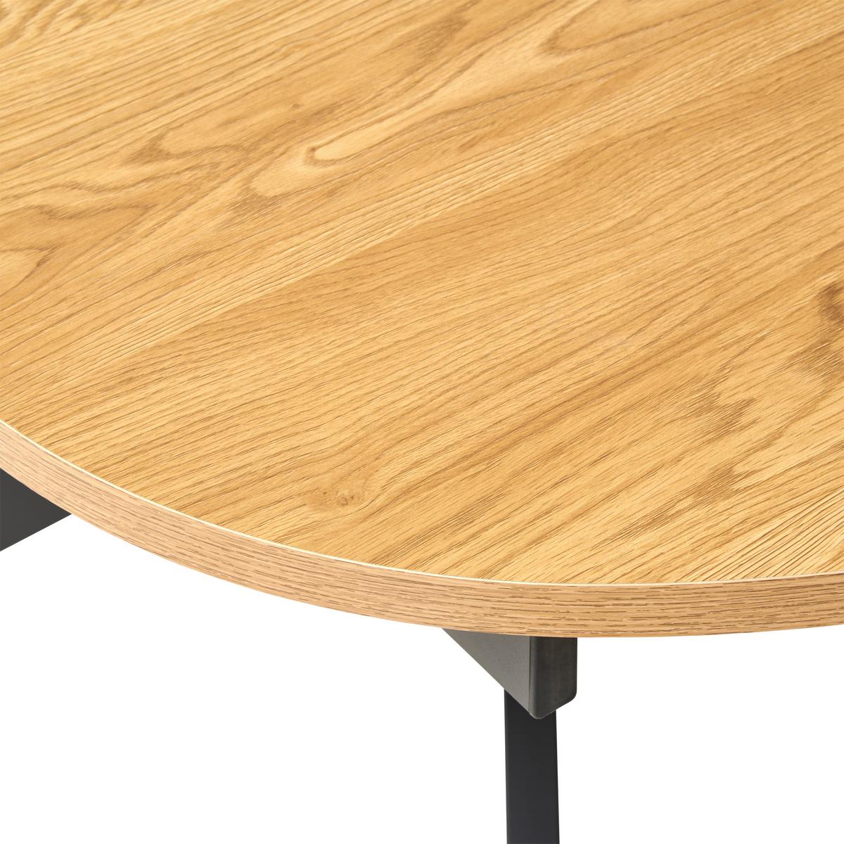 Ausziehtisch Paulo 120 Az 120-160x75x90 cm Eichefarben - Eichefarben/Schwarz, KONVENTIONELL, Holzwerkstoff/Metall (120-160/75/90cm) - MID.YOU