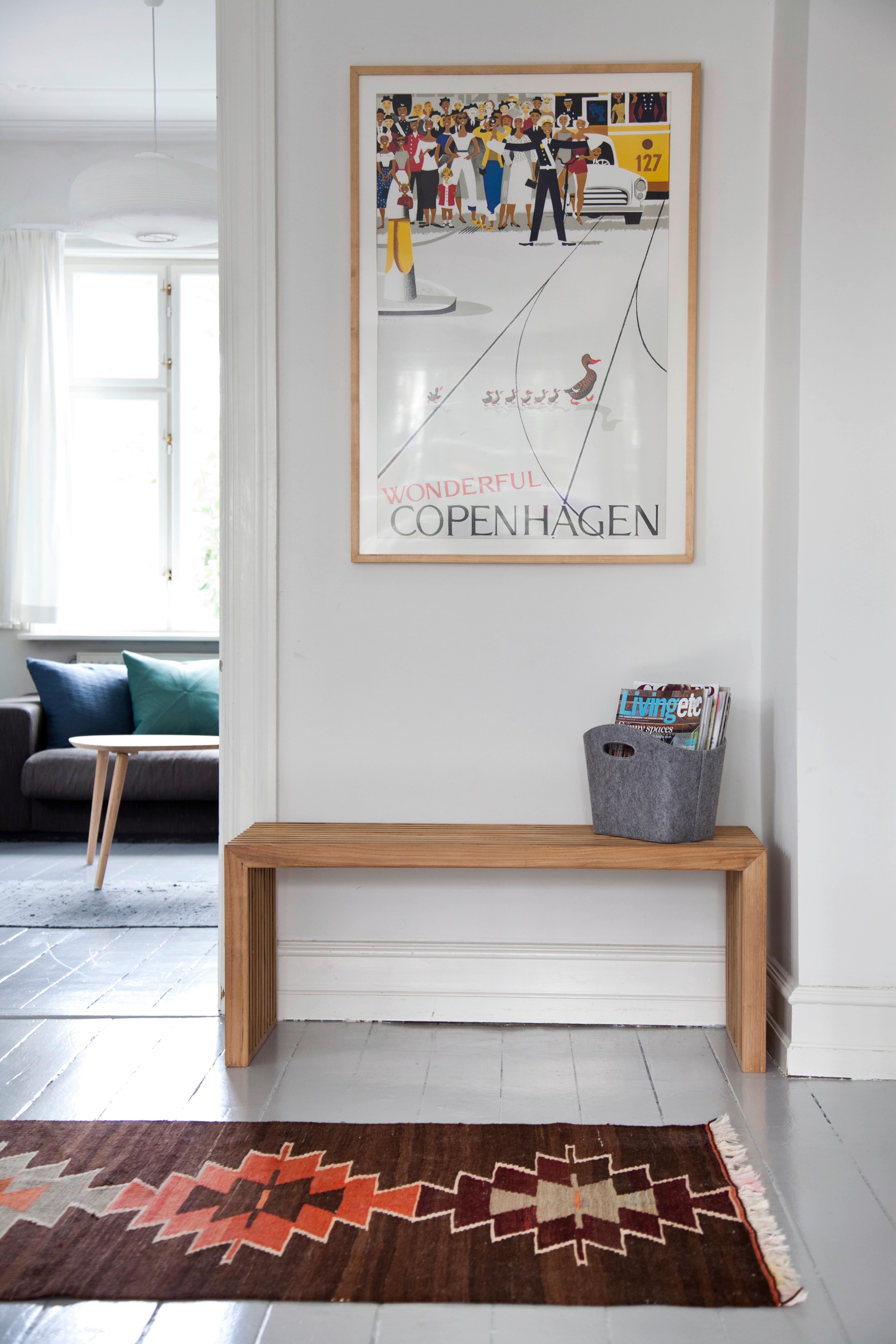 Sitzbank Teakfarben Rib BxHxT: 104x43x35 cm - Teakfarben, KONVENTIONELL, Holz (104/43/35cm) - MID.YOU