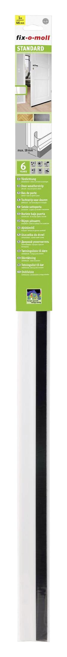 Türdichtung Klebend Weiß 1m - Weiß, Basics, Kunststoff (105/5,8/1cm)