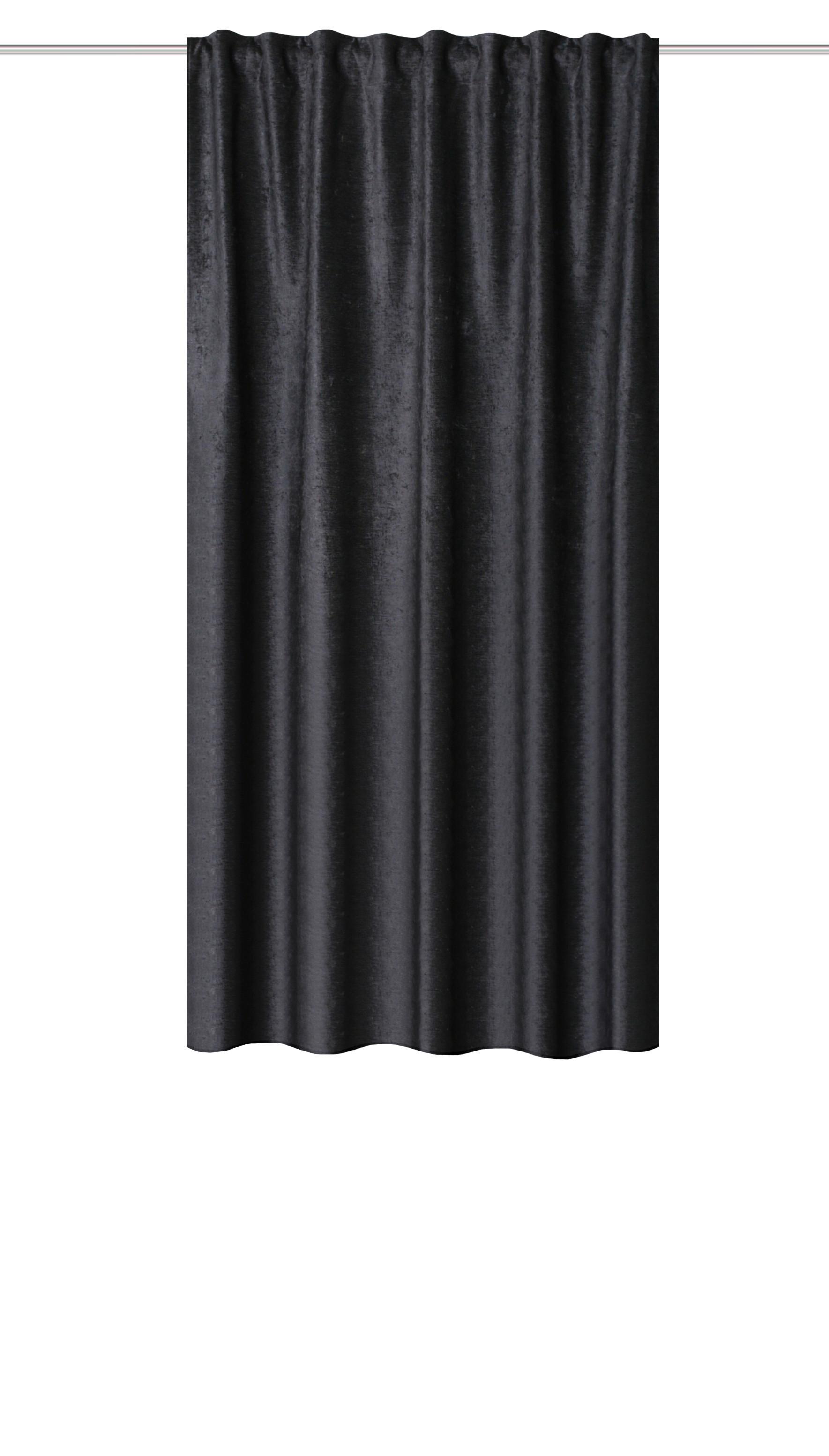 Fertigvorhang Thermo - Anthrazit, Basics, Textil (135/175cm)