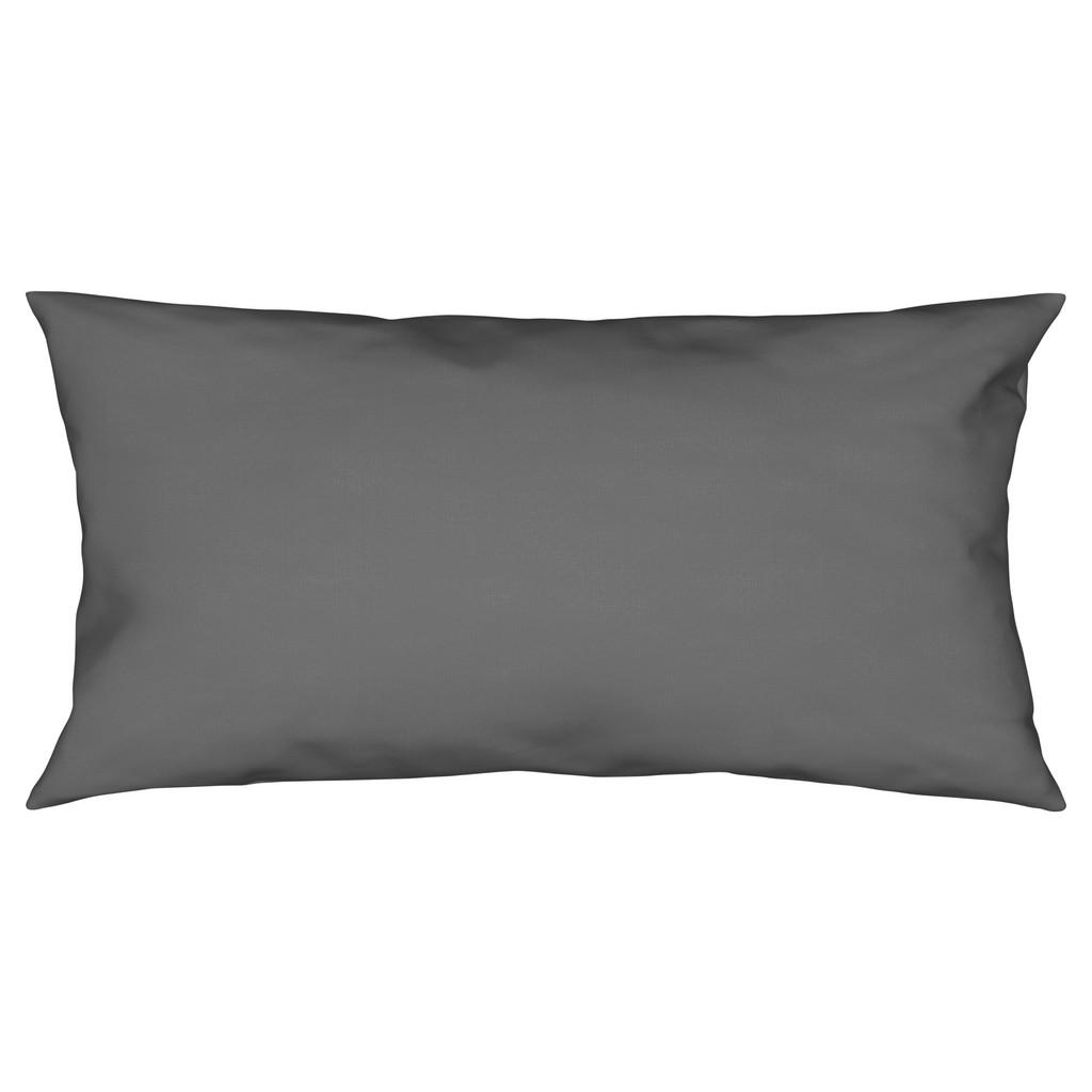 Kissenhülle Vicky 40x80 cm Jersey Grau + Reißverschluss
