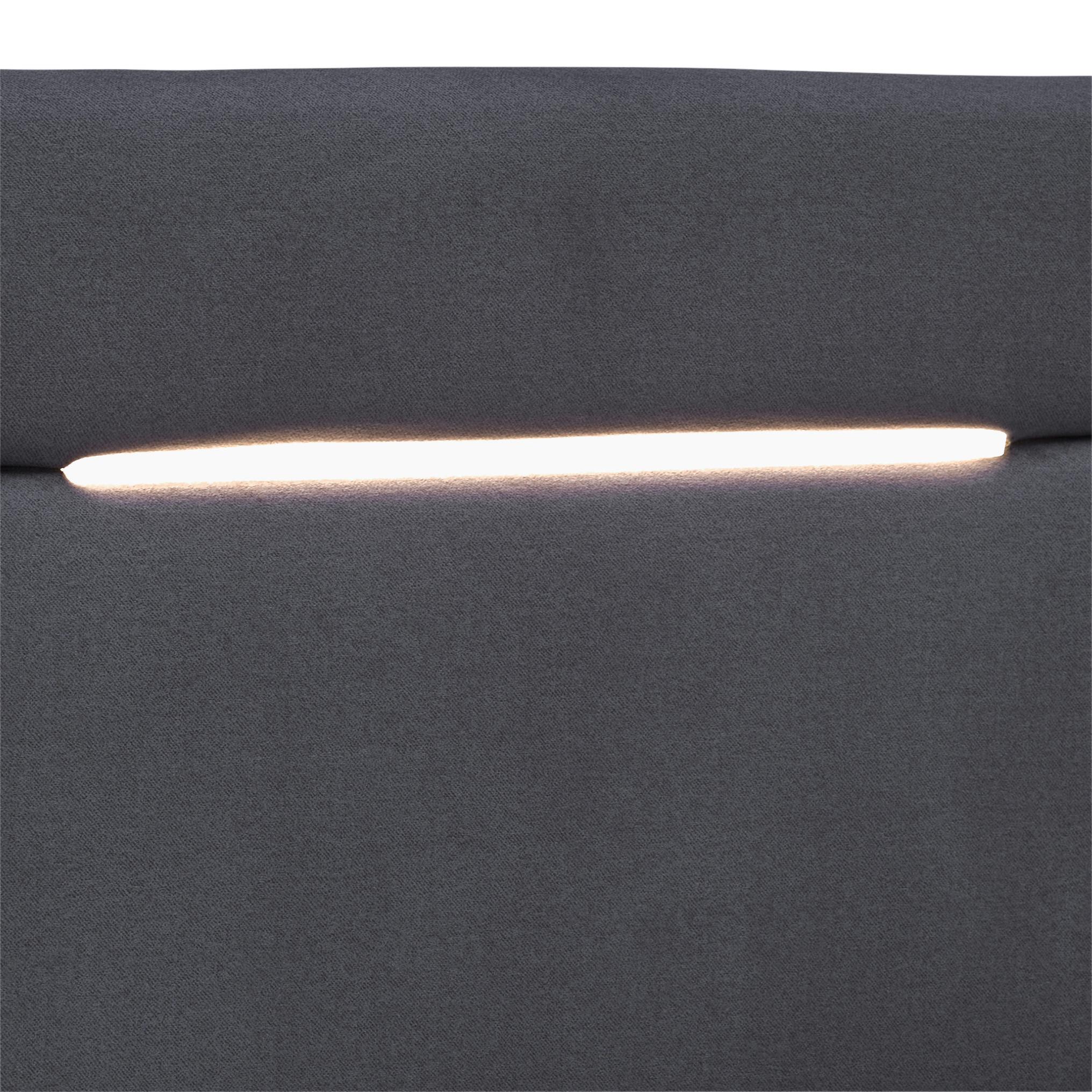 Boxspringbett Mit Topper & Bettkasten 100x200 Cm Tommy - Graphitfarben/Schwarz, MODERN, Holzwerkstoff/Textil (100/200cm)