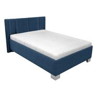 čalúnená posteľ STILO 120x200 ,tmavomodrá - biela/tmavomodrá, drevo/textil (120/200cm)
