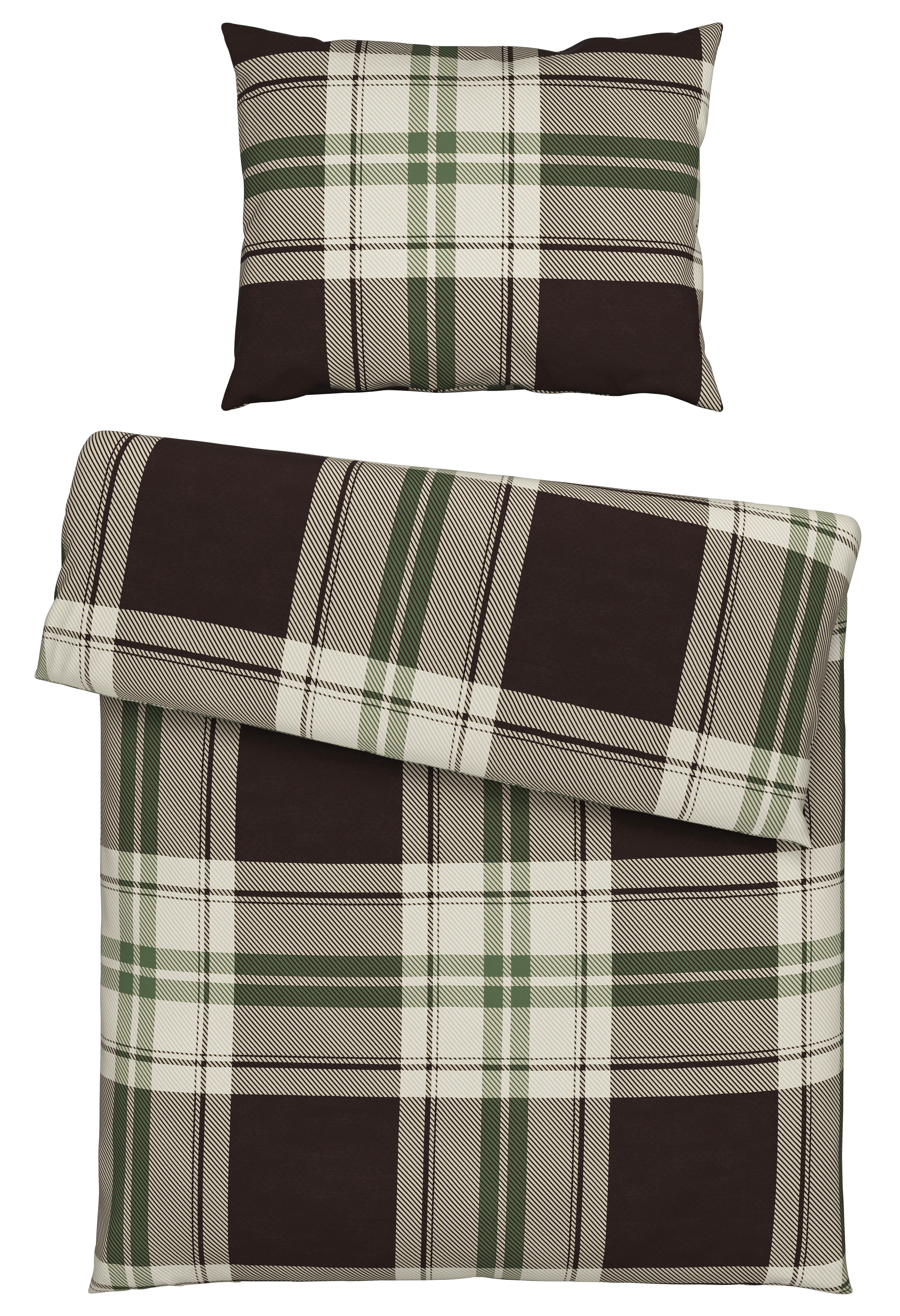 Posteľná Bielizeň Mike, 140/200cm - čierna/sivá, Konvenčný, textil (140/200cm) - Modern Living