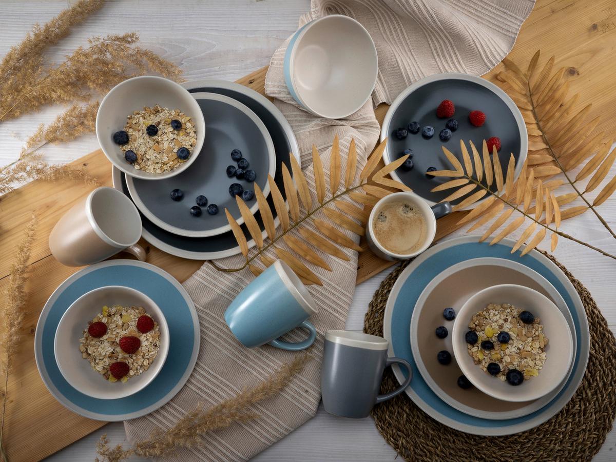 Kombinovaný servis NORDIC LIVING COOL,  16-dielny - viacfarebná, Konventionell, keramika (38,5/30,5/32,5cm) - Creatable
