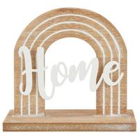SKULPTUR Carina - Naturfarben/Weiß, Design, Holz/Metall (21,5/10/20,5cm) - James Wood