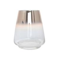 Vase Saigon Bauchig Glas Roségold H: 18,5 Cm - Goldfarben, Design, Glas (16/18,5/16cm) - Kayoom