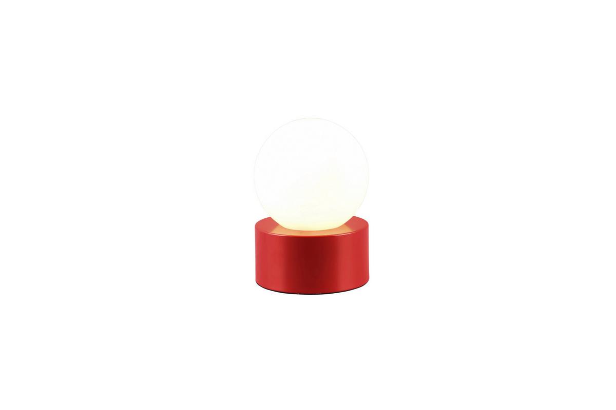 Tischleuchte, Rot R59051010 Countess - Rot/Weiß, Basics, Glas/Metall (12/17cm)