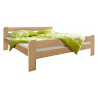 Bett Echtholz Massiv 140x200 Bert, Kiefer - Kieferfarben, MODERN, Holz (140/200cm) - MID.YOU