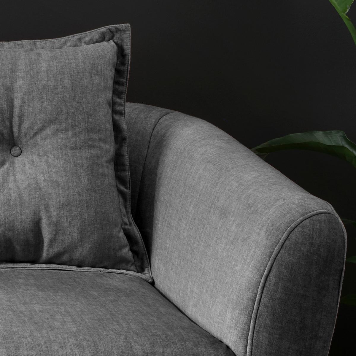 2,5-Sitzer Baggio Grau B: 196 cm - Buchefarben/Grau, MODERN, Textil (196/94/103cm) - Livetastic