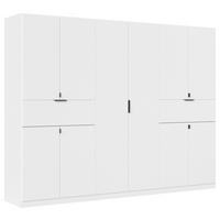 Drehtürenschrank Ticao Weiß B: 271 cm - Weiß, MODERN, Holzwerkstoff (271/210/54cm) - Rauch Möbel