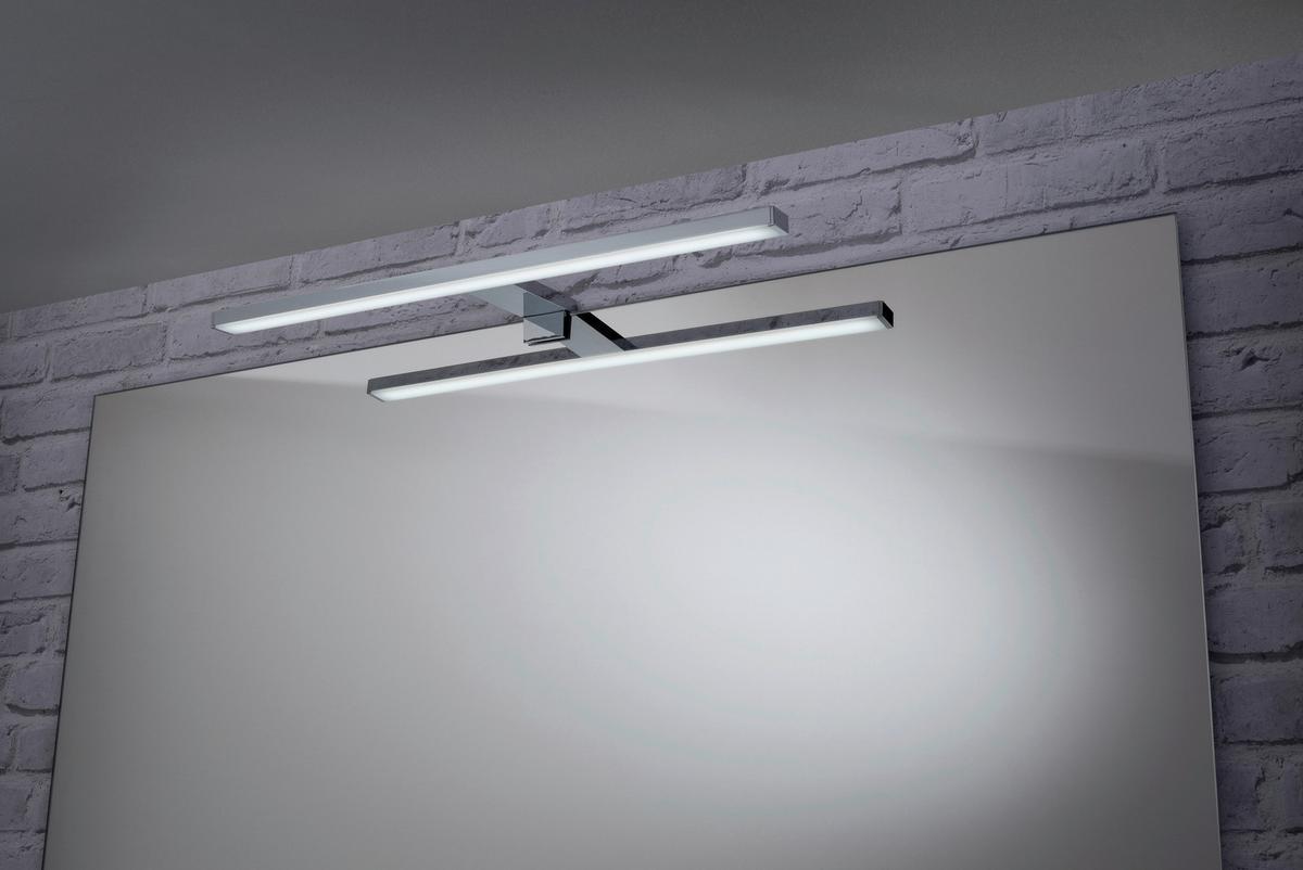 Badezimmer Clever Eschefarben B: 60cm - Eschefarben/Weiß, MODERN, Holzwerkstoff/Stein (60/138/45,7cm) - MID.YOU